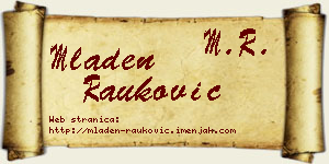 Mladen Rauković vizit kartica